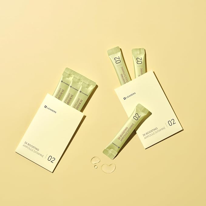 LEADERS 3X Boosting Modeling Mask | 3-Step Korean Skincare with Vitamin Set of 3 | For Dull, Tired Skin | Helps Restore Radiance, Vitality Glow | Revitalize Healthy Skin - 3 Pack (Vitamin)