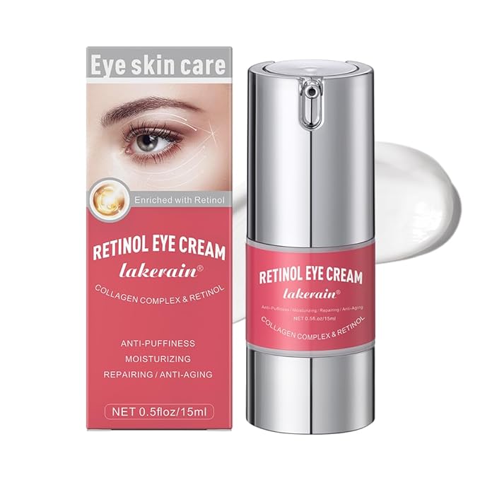 Retinol Eye Retinol Eye Cream for Dark Circles and Puffiness,Anti Aging Eye Cream with Collagen and Hyaluronic Acid,Smoothes Fine Lines,Firms and Lifts Eye Skin,Deeply Moisturizing