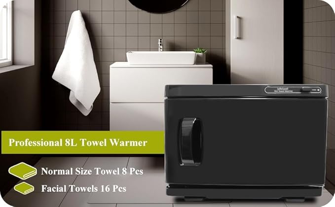 Hot Towel Warmer, 8L Professional Towel Warmer, Small Towel Warmers Cabinet for Spa, Hair Salon or Home Use