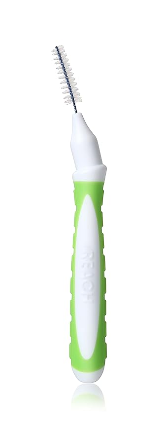 Reach Interdental Brush Cleaners, 1.3mm, Wide, Sensitive Gum Protection, Plaque Remover for Teeth, Braces Flossers, Braces Brush, Dental Toothbrushes, Oral Care, 6 Pack, 10 Count
