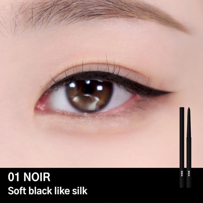 BBIA Last Auto Gel Eyeliner 17 Color – Multi-Use Longwear & Waterproof Mechanical Eye Liner Easy Drawing with Smooth Texture Smudge-Resistant Shadow & Glitter Vegan Korea Eye Makeup (01 NOIR)