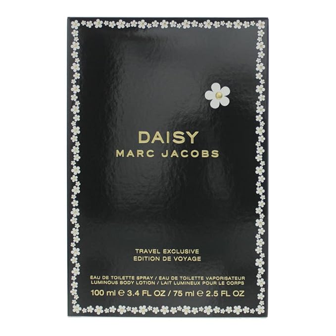 Marc Jacobs Daisy 2-Piece Gift Set for Women, (3.4 Ounce Eau de Toilette Spray, 2.5 Ounce Body Lotion)