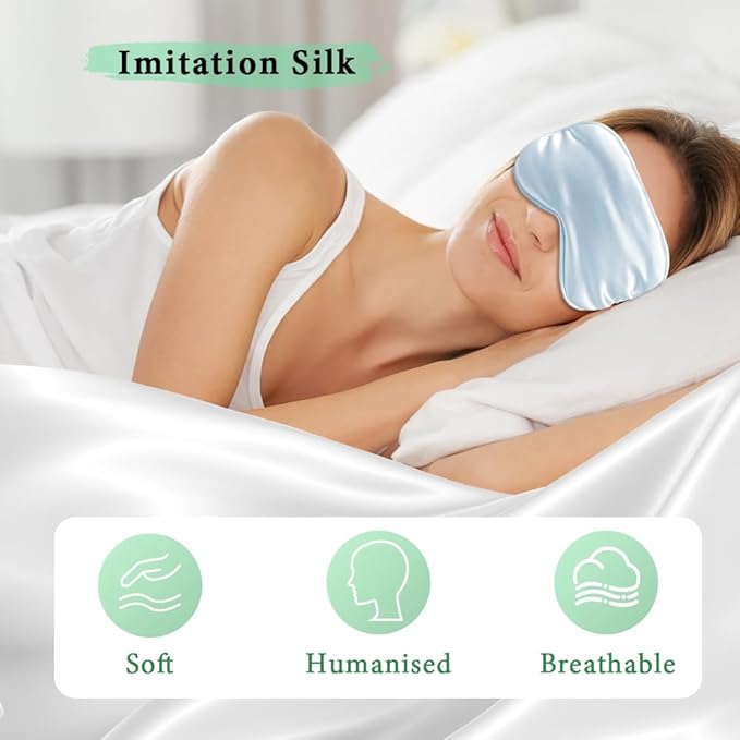 Cooling eye mask and silky