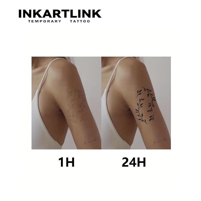 INKARTLINK Semi Permanent Tattoo, party tattoo, beautiful and realistic design, fun tattoo experience, cruelty-free, non-reflective, waterproof (Jesus 2)