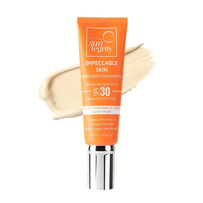 Suntegrity Impeccable Skin - Tinted Sunscreen, Broad Spectrum SPF 30 (Ivory) - 2 oz