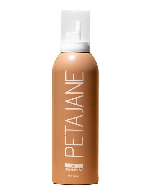 Light Tanning Mousse 7oz - Sunless Self-Tanner for a Natural, Streak-Free, Organically Derived, Lightweight & Fast Absorbing, Non-Sticky, For All Skin Types, Vegan & Cruelty-Free