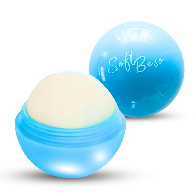 SoftBeso Lip Balm| Blueberry Flavor |Vegan Lip Care|Clean Ingredients | Lip Balm for Beautiful, Soft Lips | Hydrating & Nourishing Lip Care Products | Premium Lip Balm ball