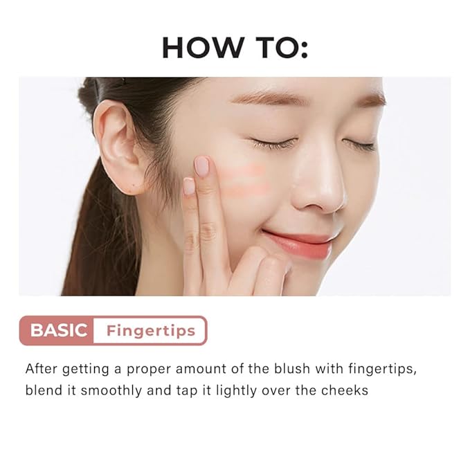 A'PIEU Juicy-Pang Jelly Blusher [CR01] – Soft Touch Blush for Cheek with Combined Cream & Powder Texture for Natural Dewy-Finish, No Fall-Out. 0.17 oz