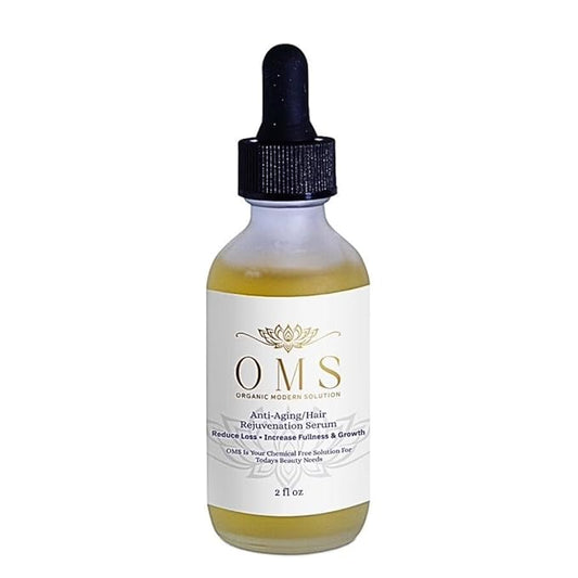 OMS Hair Growth Leave-In Daily Scalp Serum, Dramatically Reduces Loss & Graying, Increases Fullness & Density, Thickening & Strengthening, Chemical-Free, Clean Beauty, 6ml/2oz