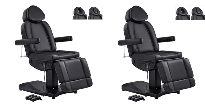 Dir Full Electrical Medical Aesthetic Chair Facial Beauty Bed Podiatry Doctors Office Chair with 3 Motors Ink