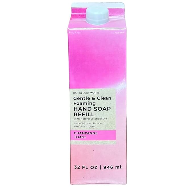 Bath & Body Works Champagne Toast Refill Gentle & Clean Foaming Hand Soap, 32 fl. oz. (Champagne Toast)