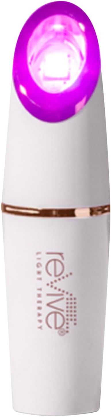 reVive Light Therapy Lux Collection Spot Acne Device, Portable Red & Blue Light LED Therapy Products for Blemish-Prone Skin, Rechargeable, On-The-Go Face Tools for Skincare