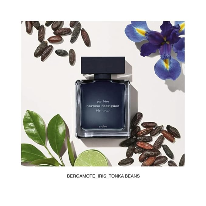 Narciso Rodriguez for Him Bleu Noir for Men Parfum Spray, 3.3 Fl Oz