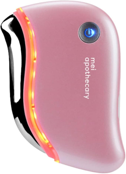 Mei Apothecary Triple Threat LED Gua Sha Tool Natural, Non-Toxic Skincare | LED Light, Heat & Sonic Vibration for Enhanced Facial Care