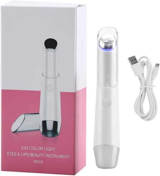 Eye Face Massage Tool Wand Pen, Portable Electric Eye Lift Wand Heated Warm Eye Lip Massager Vibration Skin Care Tool for Eyes