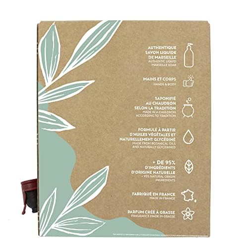 Compagnie de Provence Savon de Marseille Extra Pure Liquid Soap, Cotton Flower, 101.4 Fl Oz Eco Refill