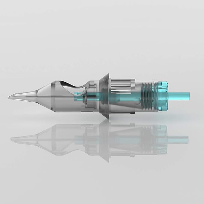STIGMA Aquamarine Knight Bugpin Disposable Tattoo Cartridge Needles Tattoo Cartridges Assorted Sizes 50pcs of Round Liner #10/#12 (1003RL 1005RL 1007RL 1203RL 1205RL) EN02B-50KIT-I