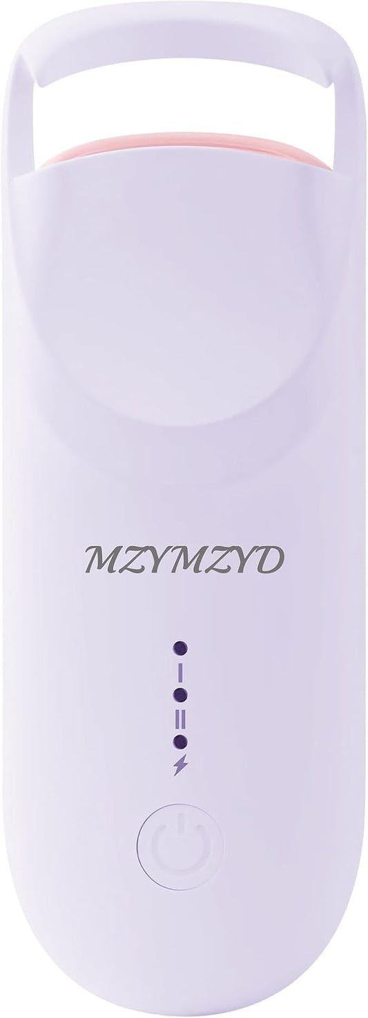 Heated Eyelash Curler, Eyelash Curlers with 10S Quick Heat-Up, 2 Temp Settings, 3S Styling & 24H Long-Lasting Natural Curl, Type-C Recharge, Mini Electric Eyelash Curler for Travel - Purple