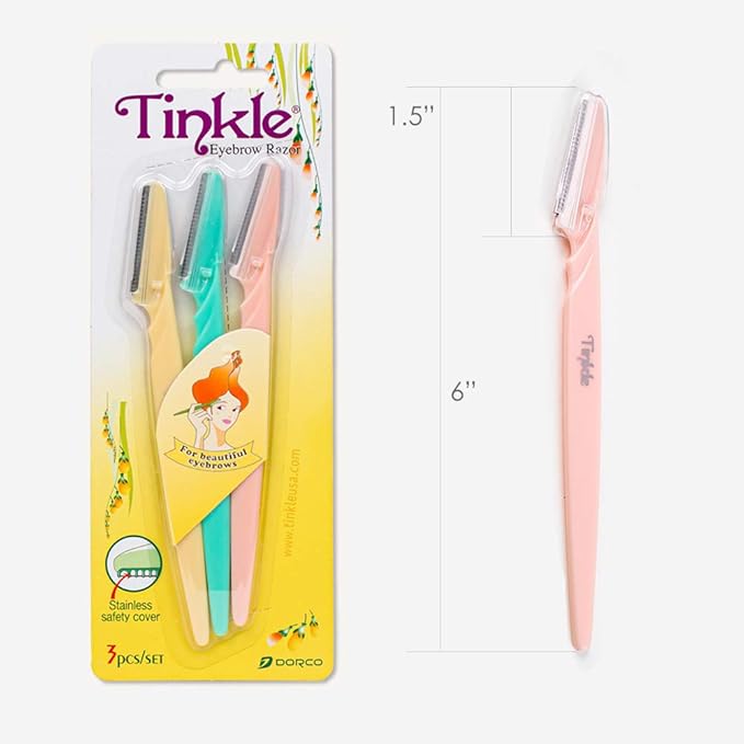 Tinkle Women's Shaver Razors, Pack of 36 | Dermaplaning Razor Tool | Skincare Party Favors Beauty Holiday Stocking Stuffers Gift