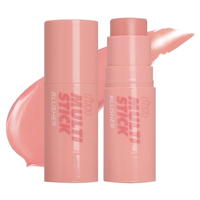 I'M MEME Blusher - I'm Multi Stick 004 Mellow Pink | Easy Blendable Cream Blush for Natural Look, Multi Blush Stick for Cheek Tint, Face Contour Makeup, and Face Blush, Suitable for All Ages