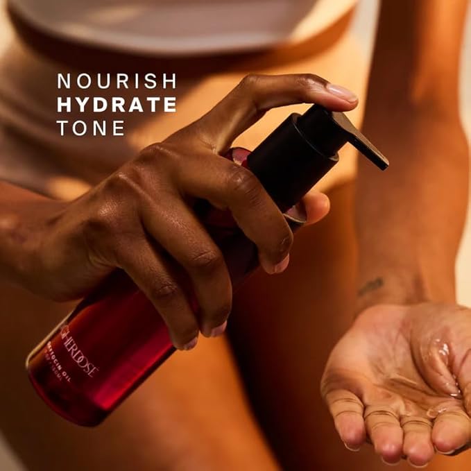 HigherDOSE Oxytocin Body Oil - Nourishing, Ayurvedic Body Care to Firm & Tone Skin - Lightweight & Fast-Absorbing Formula with Sea Buckthorn & Antioxidant-Rich Passion Fruit Seed Extract (5 Fl Oz)