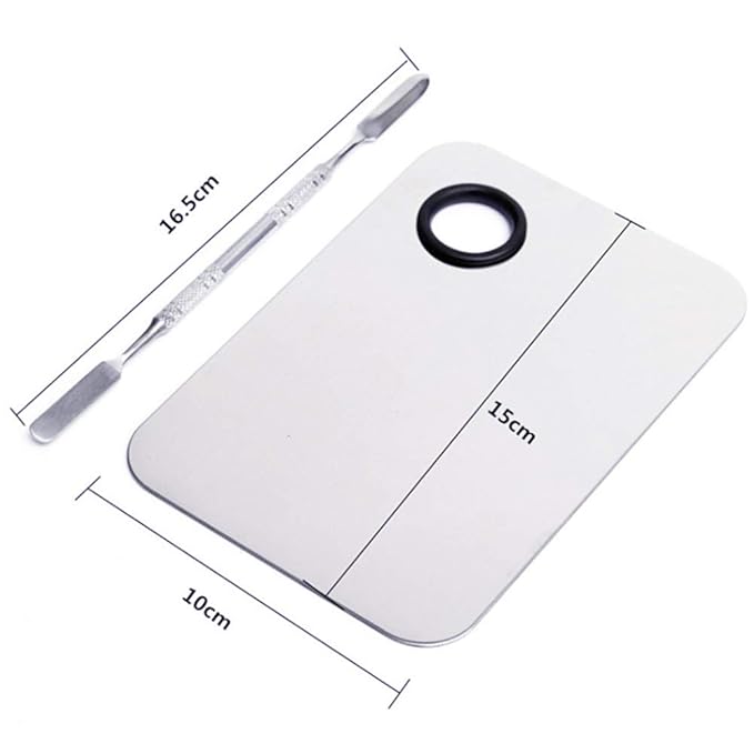 Stainless Steel Cosmetic Makeup Palette, Professional Cosmetic Mixing