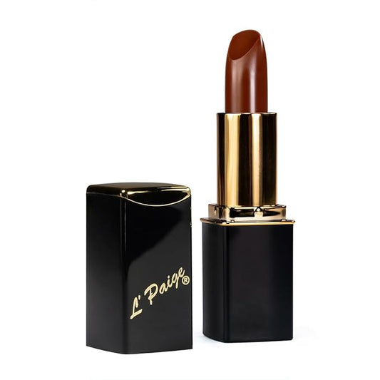 L’Paige LBR - BROWN Color-Changing Lipstick | Aloe Vera-Based, Long-Lasting, Moisturizing | Raspberry to Red Satin Finish