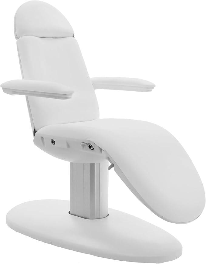 SKINACT Venus White Electric Medical Spa Treatment Table/Chair with Wired Hand Remote Control