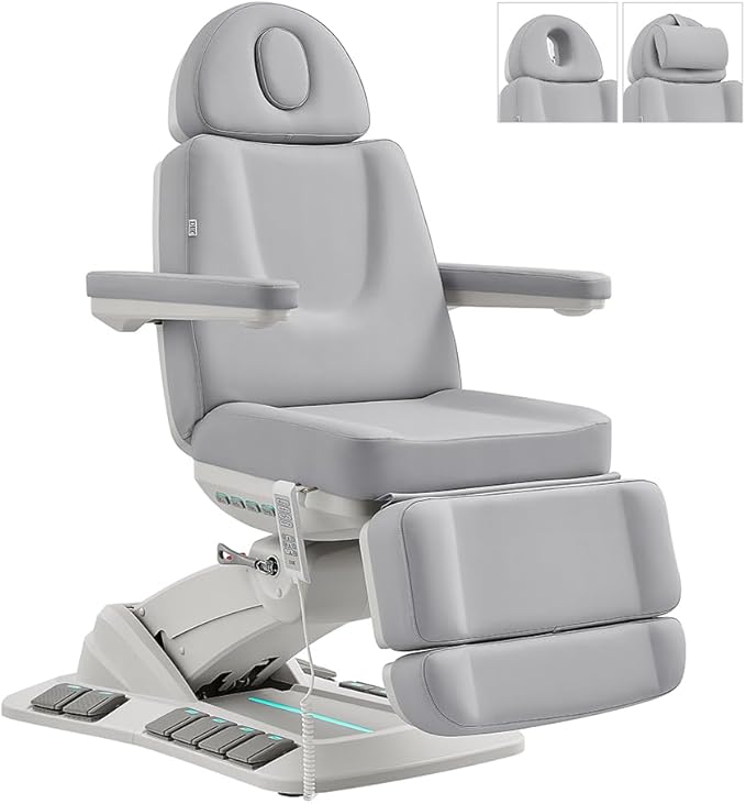 Dir Beauty Spa Medical Treatment Bed 4 Motor Electrical Facial Medical Spa Tables with Rotating Seat Aurora