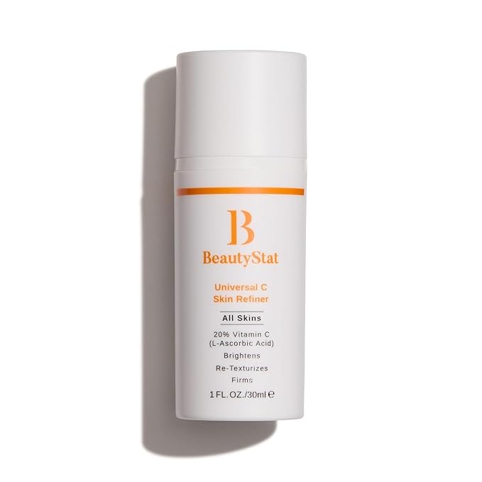 BeautyStat Universal C Skin Refiner - Vitamin C Serum for Face, 20% Pure L-Ascorbic Acid - Created by a 20+ Year Skincare Veteran Cosmetic Chemist (30ml / 1.0 oz)