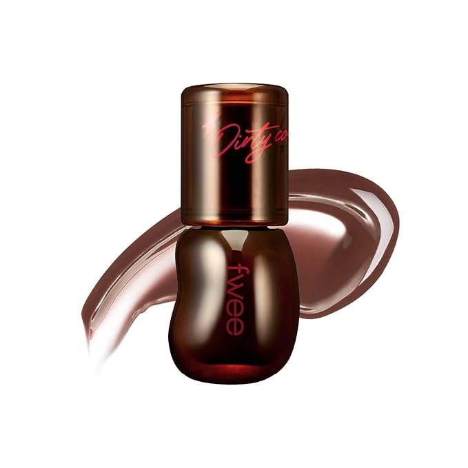 fwee 3D Voluming Gloss 30% (Sheer) | High Shine, Non-Sticky Lip Gloss for Makeup | Long-Lasting, Moisturizing Gel Formula – Dirty Cola 30% | 30% & 70% Pigment Options | 5.3g