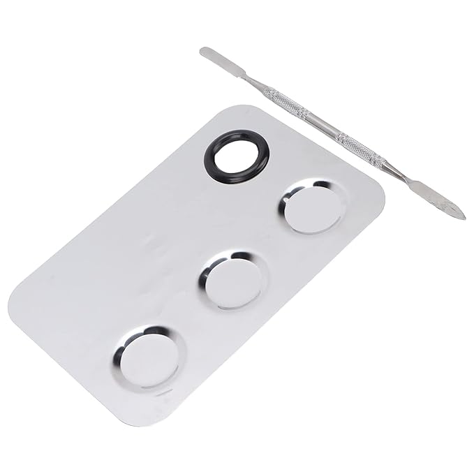 Makeup Palette, Professional Makeup Palette Cosmetic Mixer Cosmetic Palette Makeup Coloring Tools Makeup Tool With Spatula Suitable for Mixing Cosmetic Colors