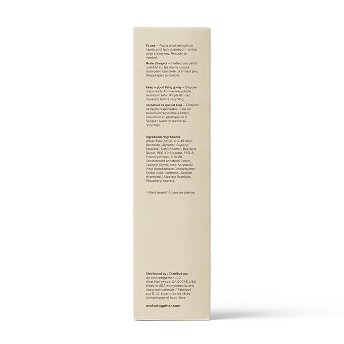 evolvetogether Hydrating Hand Cream for Women & Men | Nourishes, Protects & Moisturizes Dry Hands | No Sticky or Greasy Residue | Cruelty-Free, Paraben-Free | Made in USA (Fiji, 1.7 Oz)