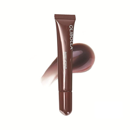 Tinted Lip Serum, Hydrating Tinted Lip Balm For A Glossy Finish & Soft, Contains vitamins, Non-sticky plumping lip glaze, Moisturizing Repair for Chapped Lips 0.42 fl.oz