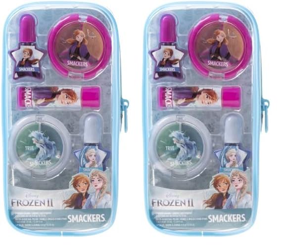 Lip Smacker Disney Frozen II Pouch Makeup Set And Bag For Girls (Pack of 2)