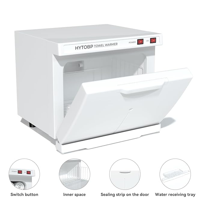 Hot Towel Warmer, 8.5L Towel Warmers Spa, Small Towel Warmer Professional Mini Towel Warmer Cabinet for Facial, Towel Warmer Esthetician Towel Heater for Beauty&Salon(8.5L-White)