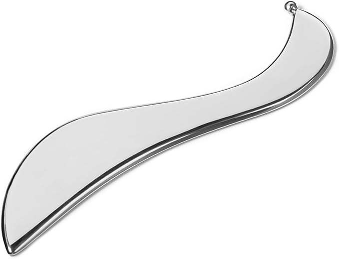 Stainless Steel Gua Sha Tool, Muscle Massage Tools with Smooth Edges, Release for Body Muscle Fascia and Scar Tissue, Can Massage and Relax Body Acupoints