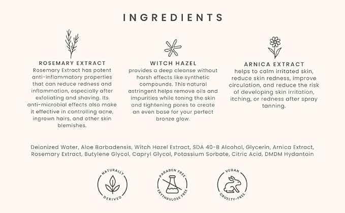 SJOLIE Sunless Tanning pH Balancing Spray (32oz)