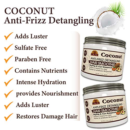 Okay coconut anti frizz detangling