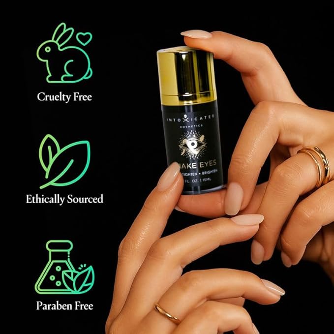 Intoxicated Cosmetics Snake Eyes Eye Serum 15 ml - Bakuchiol Under Eye Solution for Women and Men - Lift | Tighten | Brighten