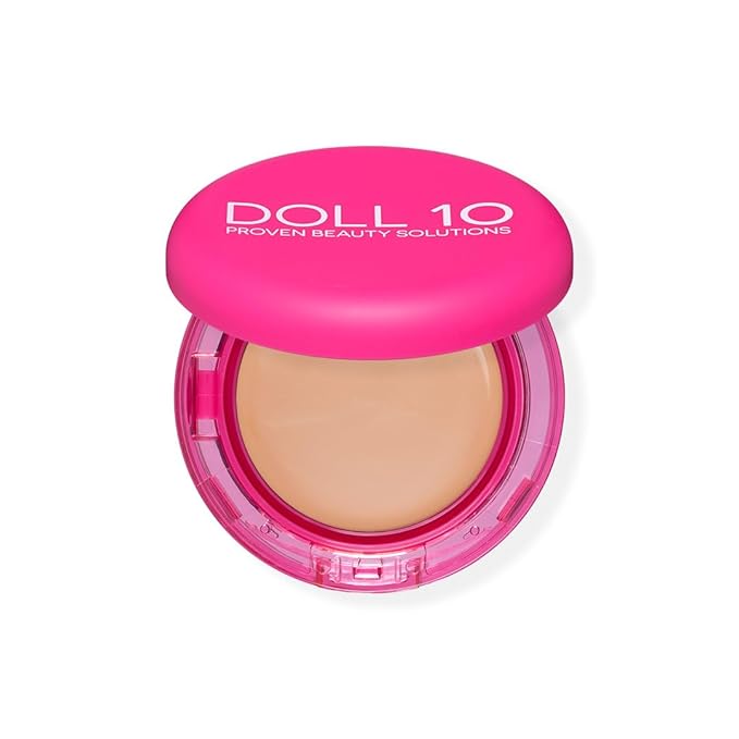 Doll 10 Peptide Bounce Balm Foundation™ – Hydrating, Age-Defying Foundation for Older Women, All Skin Types – Vegan, Clean, Natural, Medium Buildable Coverage, Blurs Fine Lines - [Fair/Light]