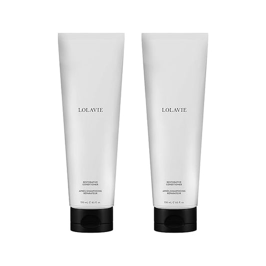 LolaVie Restorative Conditioner - 8.5 oz, 2 Pack - Hydrates, Strengthens & Fights Frizz for 12x Softer, Smoother Hair - Color Safe - All Hair Types