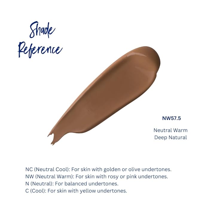 Best Bronze Bombshell Body Makeup - Tattoo Cover Up Makeup & Body Foundation Waterproof - Tattoo Concealer Waterproof for Scars, Varicose Veins Cover Up & Leg Foundation (NW57.5 Deep Natural)