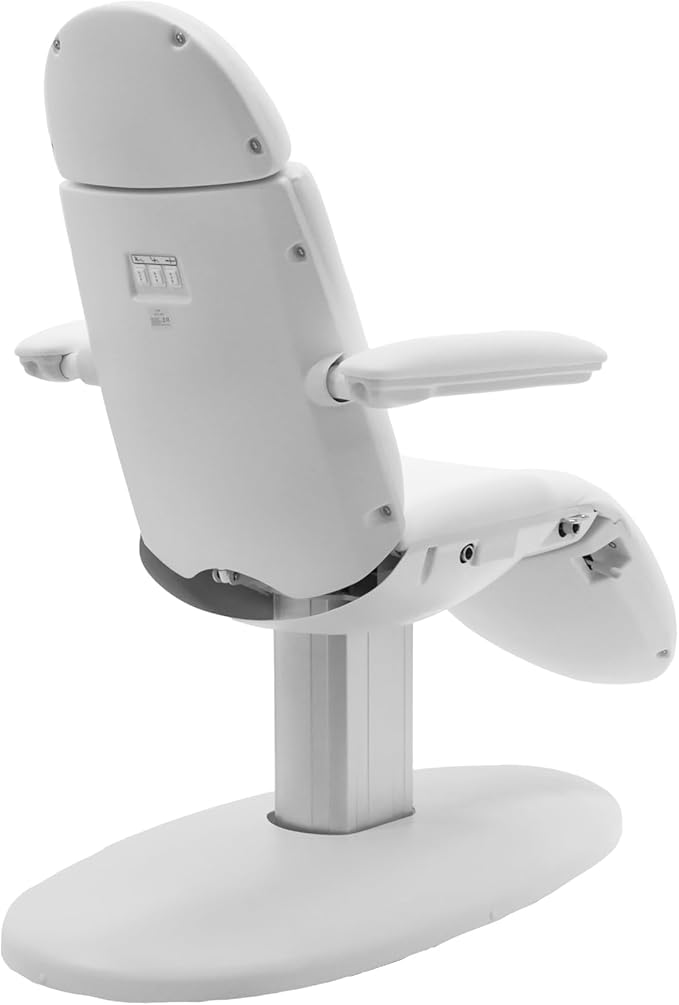 SKINACT Venus White Electric Medical Spa Treatment Table/Chair with Wired Hand Remote Control