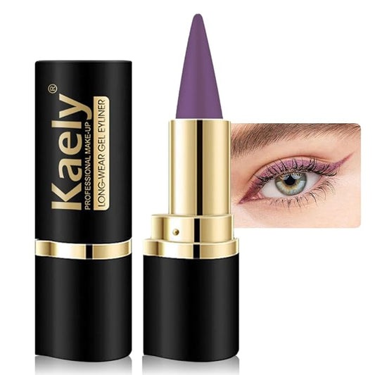evpct 1Pcs Light Purple Gel Eyeliner Pencil Eye Black Face Paint Stick Makeup Set Waterproof Matte Cream Crayon Eyeliner Pencil Set Cat Eye Liners Eyeshadow Guide delineador de ojos contra el agua