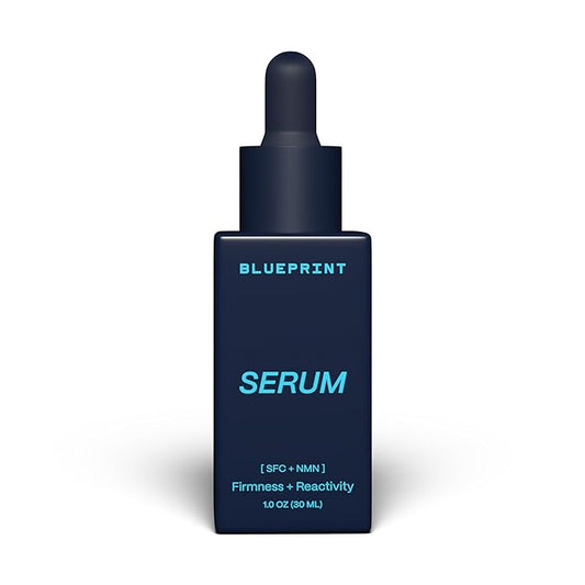 Blueprint Bryan Johnson Facial Serum with SFC & NMN – Age Defying Serum for Fine Lines, Firmness & Hydration – Longevity-Inspired Skin Care for Radiant, Youthful Skin – Fragrance Free & Vegan Formula