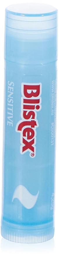 Blistex Simple & Sensitive Lip Balm, 0.15 Ounce Tube – Hypo-Allergenic Unflavored Lip Balm, Gentle Lip Moisturizer For Dry Lips, Contains Shea & Cocoa Butter