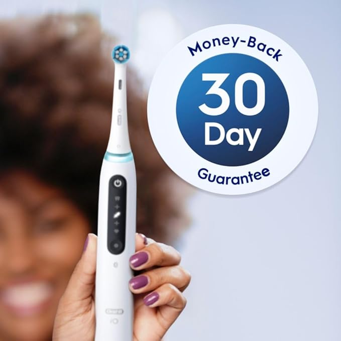 Oral-B iO Series Gentle Care Electric Toothbrush Replacement Brush Heads for an Oral-B Electric Toothbrush, 4 Count, White