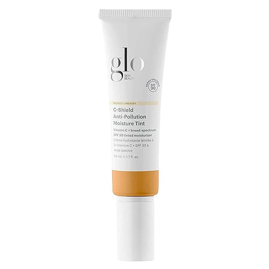 Glo Skin Beauty C-Shield Anti-Pollution Moisture Tint - Tinted Moisturizer With SPF 30 for Face, Broad Spectrum Protection & Vitamin C, 1.7 Oz (6W-Medium)