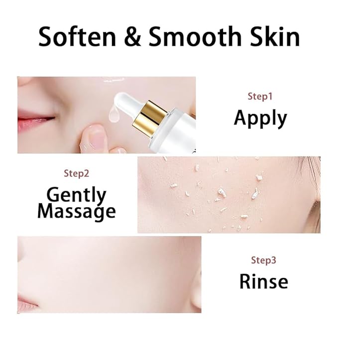 Rice Exfoliating Ampoule Set – Duo for Gentle Peel + Pore Minimizing & Deep Hydration, Exfoliant for All Skin Types (White+Black,)